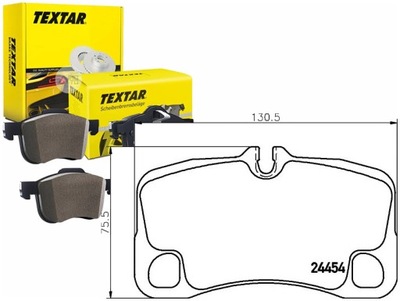 TEXTAR ZAPATAS DE FRENADO PORSCHE 911 3.6/3.8 03.06-  