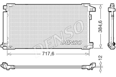 DENSO CONDENSADOR DE ACONDICIONADOR TOYOTA PRIUS PRIUS PHV 1.8H 09.15-  