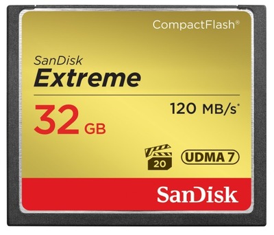 SanDisk Karta pamięci CF Extreme 32GB 120MB/s