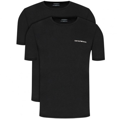 Emporio Armani t-shirt męski komplet czarny 2szt S