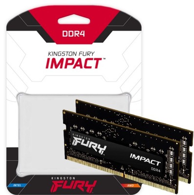Kingston Fury Impact 32GB [2x16GB 3200MHz DDR4 CL20 SODIMM]