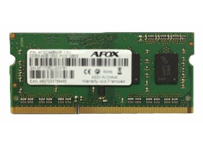 Afox Pamięć SO-DIMM DDR3 8G 1333Mhz Lv 1,35V