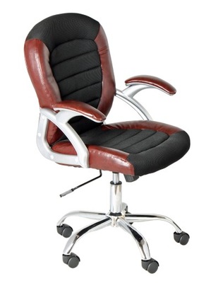 Krzesło obrotowe, fotel biurowy brązowy