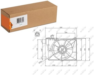 VENTILADOR DEL RADIADOR P CON CUERPO TOYOTA RAV 4 II YARIS YARIS VERSO  