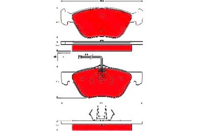 Trw тормозные колодки тормозные alfa romeo 156 2.4 jtd 932 фото №1