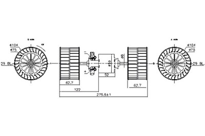 NISSENS MOTOR SOPLADORES 24V CON WIATRAKAMI MERCEDES VARIO VARIO B667  