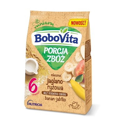 BOBOVITA Mleczna jaglano-ryżowa kaszka bananJabłko