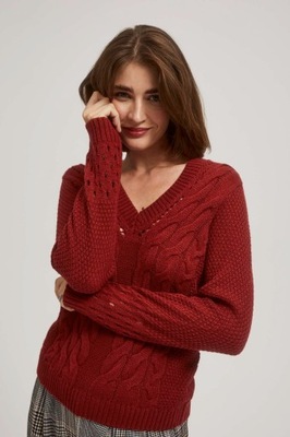 Sweter z ażurowymi rękawami S od MOODO