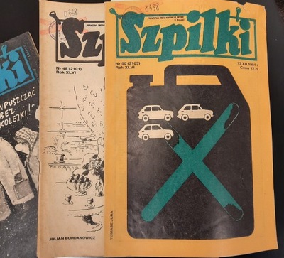 SZPILKI ROCZNIK 1981 (do 13.12.1981)/ BRAK NRÓW 6,7,49