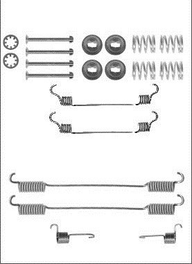 RESORTES DO ZAPATAS DE FRENADO PEUGEOT 806 LUCAS  