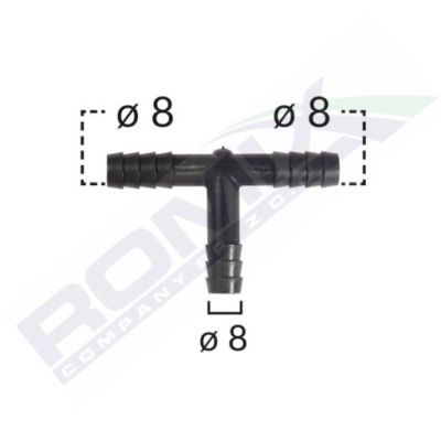 Romix c70109 тройник 8mm фото №1