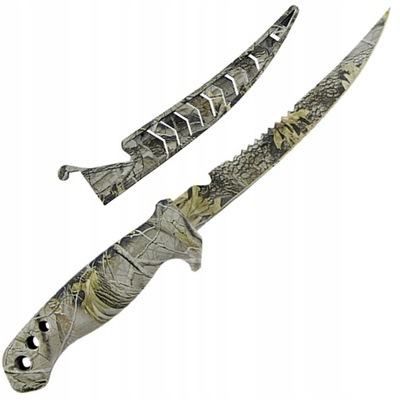 Nóż wędkarski DO FILETOWANIA Jaxon 28cm OSTRA STAL