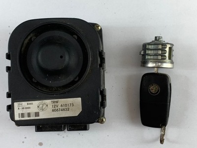 Alfa romeo 166 lift сирена модуль сигналізація ключ 30pin 60674632 фото №1