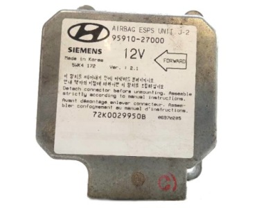 Датчик подушка безпеки 9591027000 hyundai coupe i фото №1