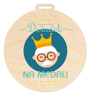 MED020-UV Medal DZIADEK NA MEDAL
