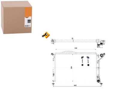 RADIATEUR DE MOTEUR NRF 1475552 17107535902 BTP5453 - milautoparts-fr.ukrlive.com