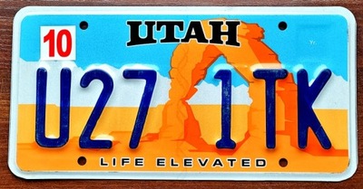 Utah - tablica rejestracyjna z USA