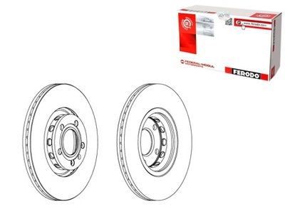 DISKAI STABDŽIŲ 2SZT. PRIEK. AUDI 100 C4 A4 B5 A4 B6 A4 B7 A4 B8 A6 