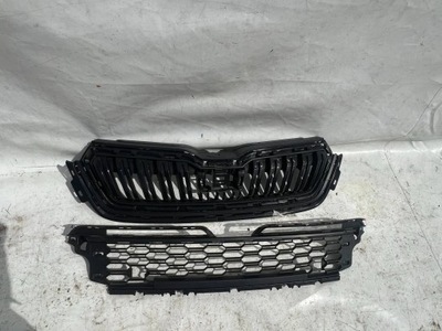 Решётка радиатора решётка радиатора skoda kamiq фото №1