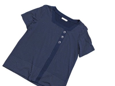 Micha Granatowa bluzeczka groszki 40