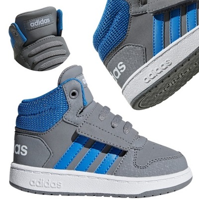 buty dziecięce adidas hoops sportowe na rzepy r 18