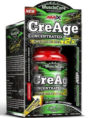 CreAge 120 caps. Amix MuscleCore KREATYNA HCL