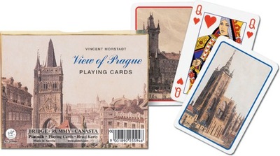 2 x Unikatowe Karty do gry Piatnik View of Prague