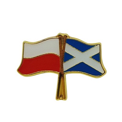 Flaga Polska-Szkocja - przypinka