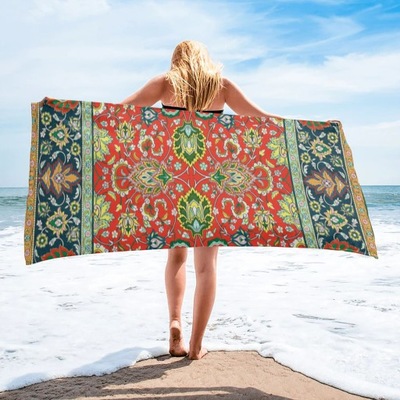 Ręczniki plażowe Antyczny perski dywan wzór ręcz
