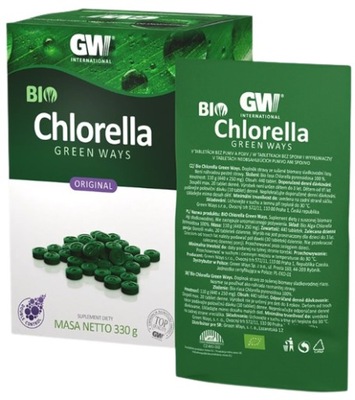 Green Ways Alga Bio Chlorella Pyrenoidosa w tab. Odżywienie organizmu