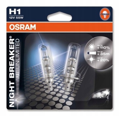 H1 55W OSRAM Night Breaker Unlimited - bister 2szt