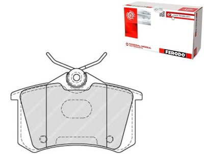 FERODO КОЛОДКИ ГАЛЬМІВНІ AUDI A6 RENAULT MEGANE I S