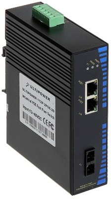 Switch przemysłowy PoE ULTIPOWER 112P-2POE-20