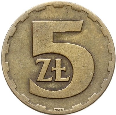 5 zł złotych 1976 z obiegu piękne