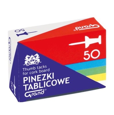 PINEZKI TABLICOWE 50SZT GRAND