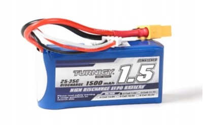 Pakiet LiPO Turnigy 1500mAh 7.4V 2S 25C/35C