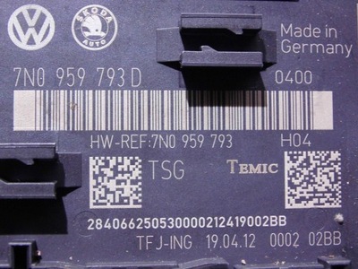 Skoda yeti vw sharan блок управления модуль дверь фото №1