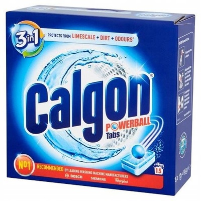 Calgon odkamieniacz pralki tabletki 3w1 15 sztuk
