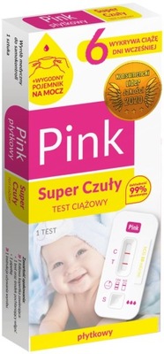 PINK TEST PŁYTKOWY TEST CIĄŻOWY - SUPER CZUŁY