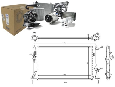 Радиатор воды mazda 5 2.0 cd cr19 фото №1