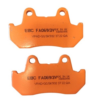 КОЛОДКИ ТОРМОЗНЫЕ EBC FA069/3V V-PAD КОМПЛЕКТ NA 1 ДИСК - OUTLET