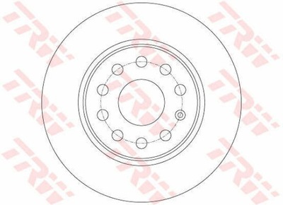 ДИСКИ ТОРМОЗНЫЕ ТОРМОЗНЫЕ ЗАД TRW DF7911