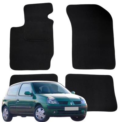 RENAULT CLIO 2 II DE FELPA ALFOMBRILLAS PARA AUTO 1998-2005 B  