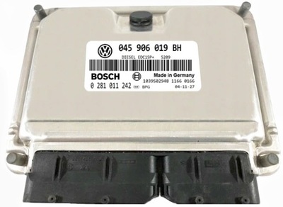 COMPUTADOR VW POLO 045906019BH 0281011242 IMMO APAGADO  