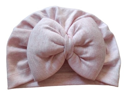 czapka dla dziewczynki turban niemowlęcy