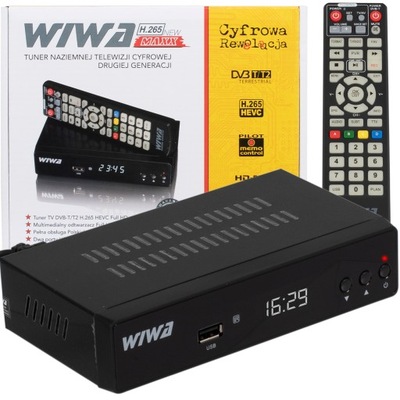 TUNER DEKODER CYFROWY DVB-T2 FULL HD TV NAZIEMNA