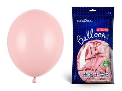 Balony różowe pastelowe 30cm urodziny 10 sztuk