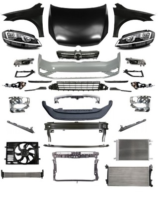 Golf vii 7 перед pas капот бампер pas лампа фото №1