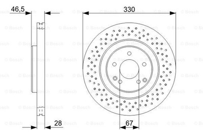 ДИСКИ ТОРМОЗНЫЕ ТОРМОЗНЫЕ ПЕРЕД BOSCH 0 986 479 C76