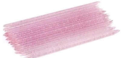 PATYCZKI MANICURE PEDICURE do skórek plastikowe różowe wielokrotnego użytku